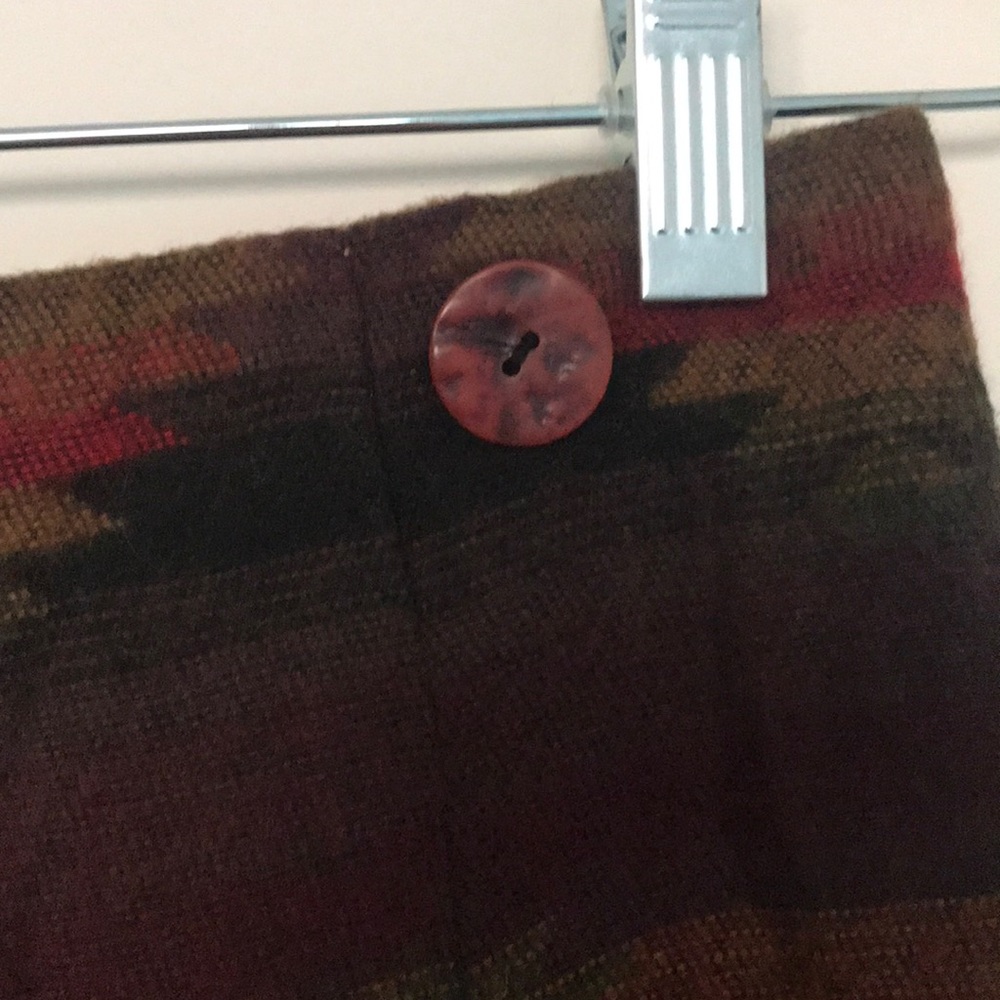 VINTAGE Felted Wrap Mini Skirt Western Style - Picture 3 of 7